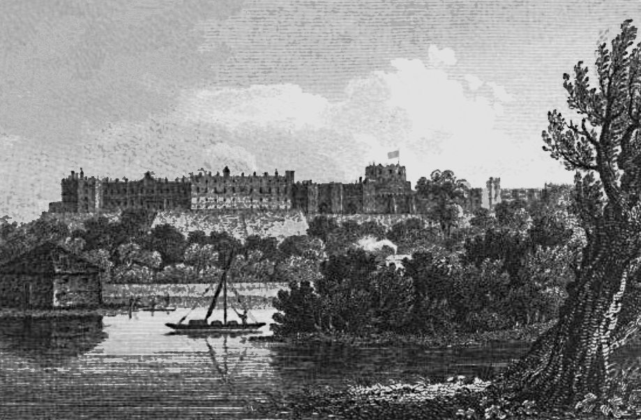 Windsor Castle(1),  Picturesque Views on the River Thames, Samuel Ireland 1799