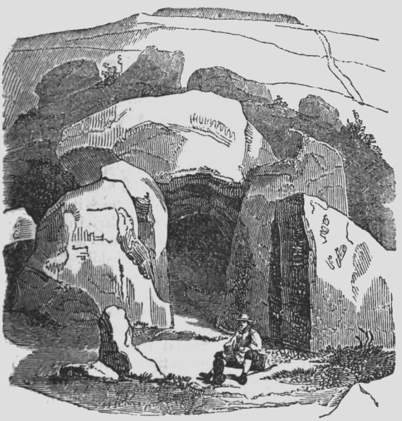 Wayland Smiths Cave from 'Rambles by Rivers' James Thorne 1849